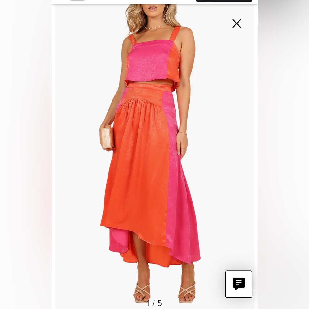 Petal and Pup two piece high low skirt